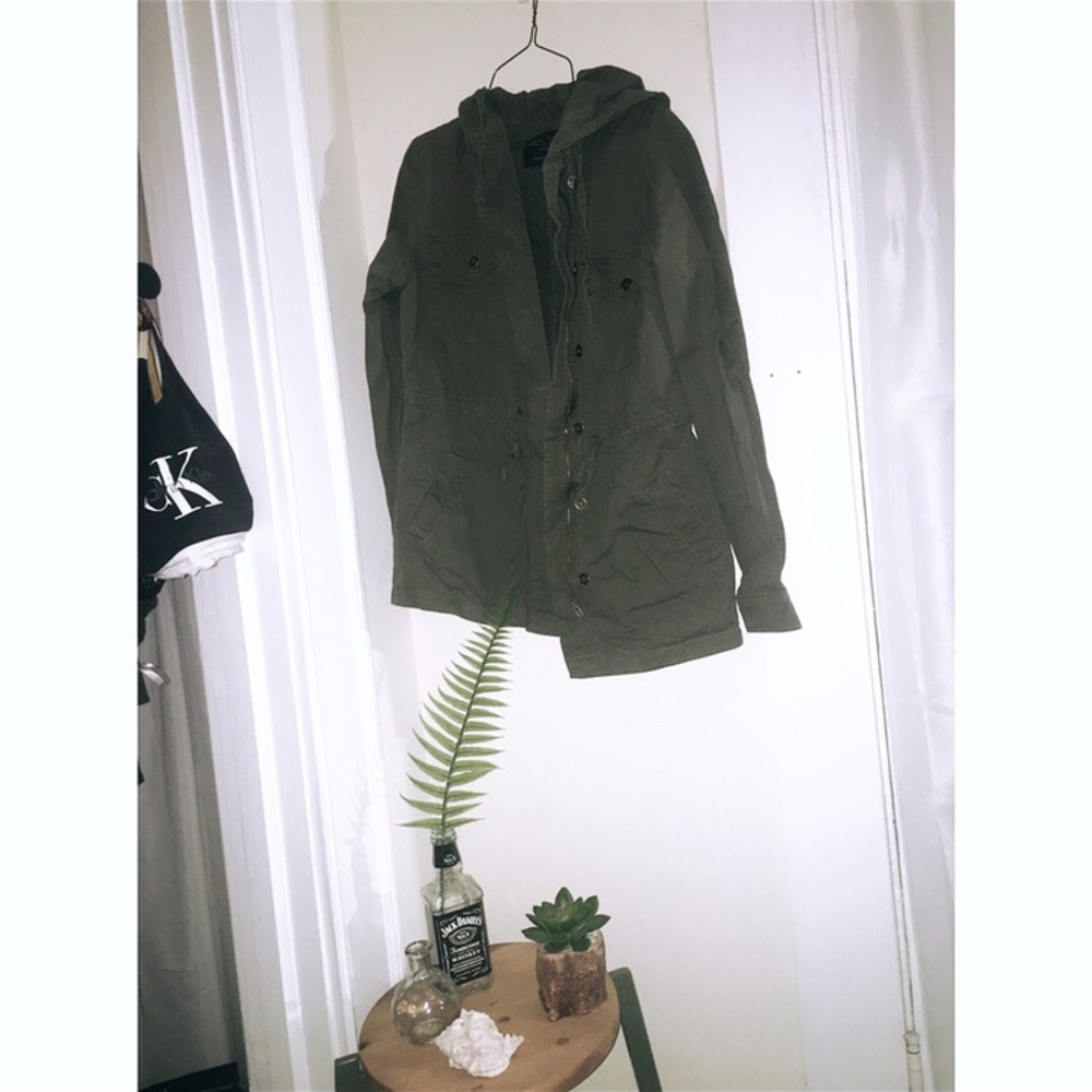 Love Tree Green Hooded Jacket